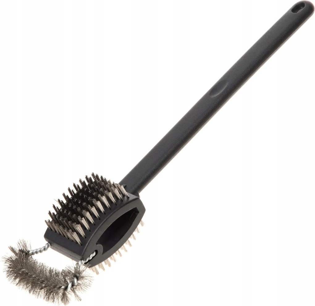 Fém Grillkefe 3 Végű Fogantyúval Fekete 3AZ1BEN 41 CM