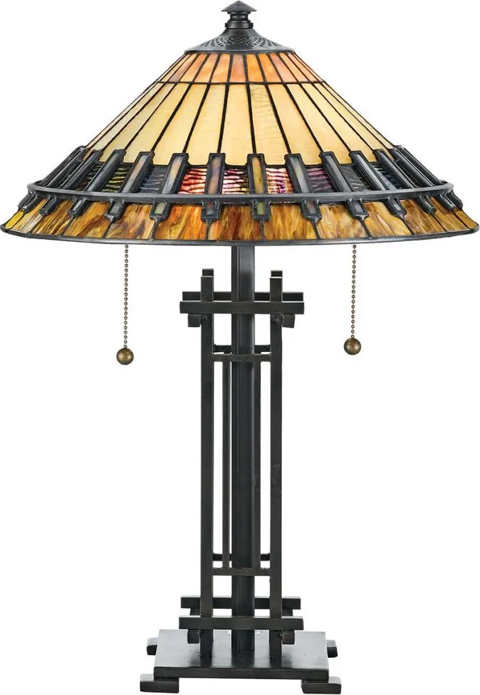 Quoizel CHASTAIN QZ-CHASTAIN-TL Asztali lámpa 2x60W/E27