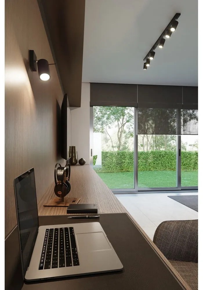 Fekete fém spotlámpa ø 6 cm Etna – Sollux