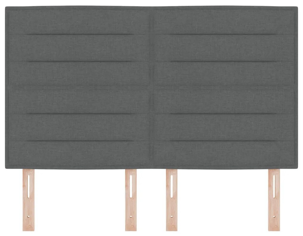 Fejtámla vonal design Sötétszürke 160 cm Szövet