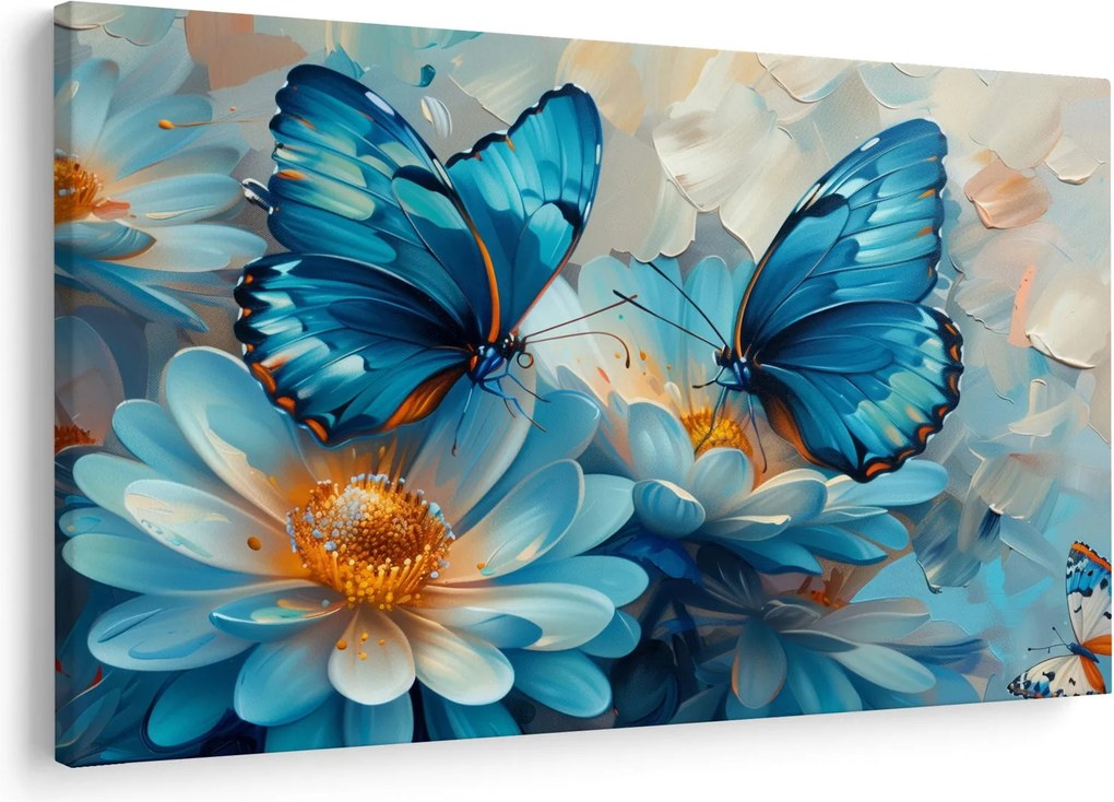 Kép - Kék pillangók (90x60 cm)