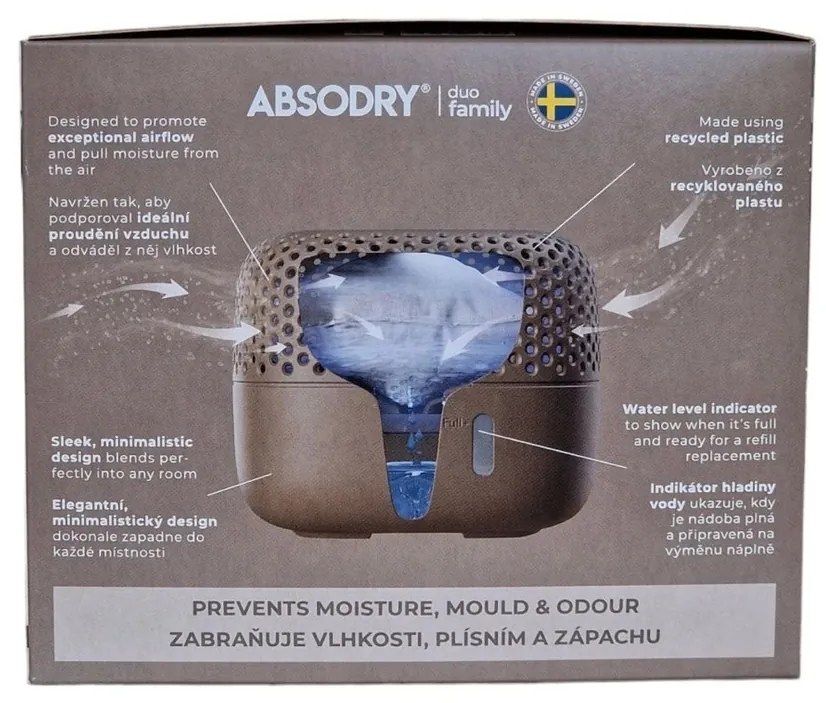Everbrand Nedvességelnyelő Absodry Duo Family Bag3-sorozat, 30 m3-ig, Nougat