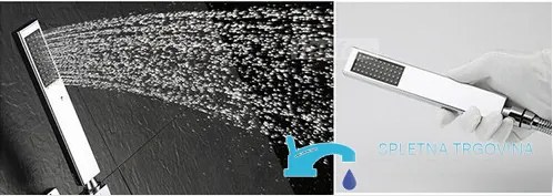 Zuhanypanel EYN PT04042 falba süllyesztett kivitelben, LED-világítással, többféle színváltozatban, például krómban és matt feketében — 40 cm — Fix