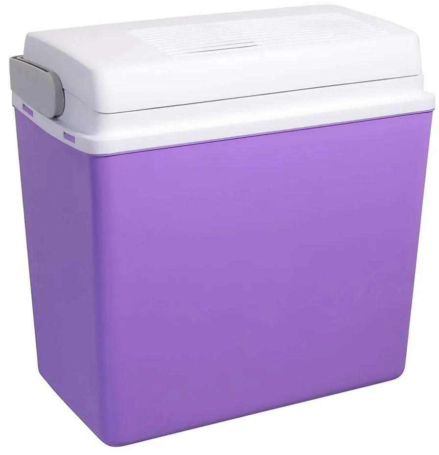 Hordozható autós hűtődoboz 23 l 55W/12V/230V lila/fehér