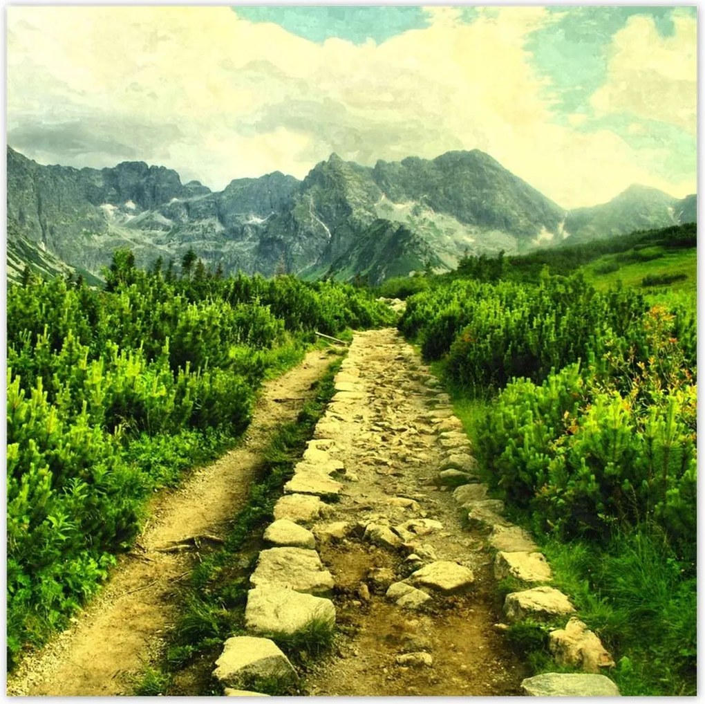 Poszterek 70x70 Napsütéses nap a Tátrában