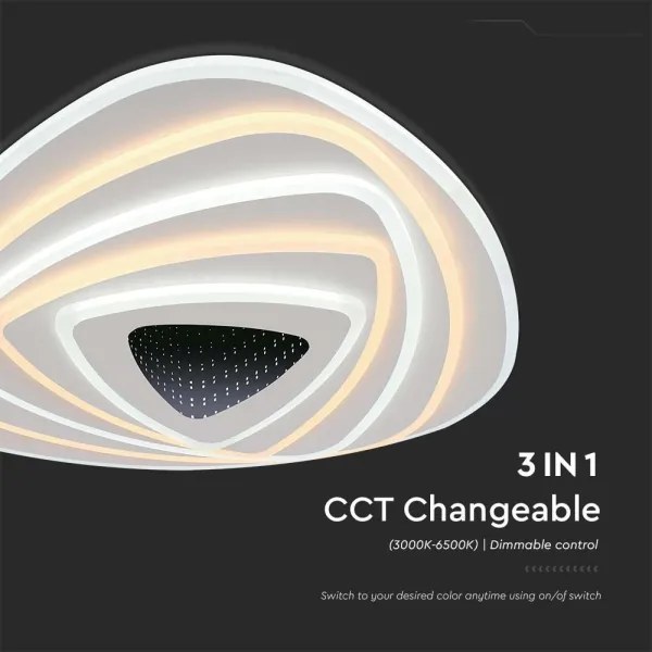 Mennyezeti lámpa  energiatakarékos LED fényforrással /120W/230V 3000-6500K + távirányító