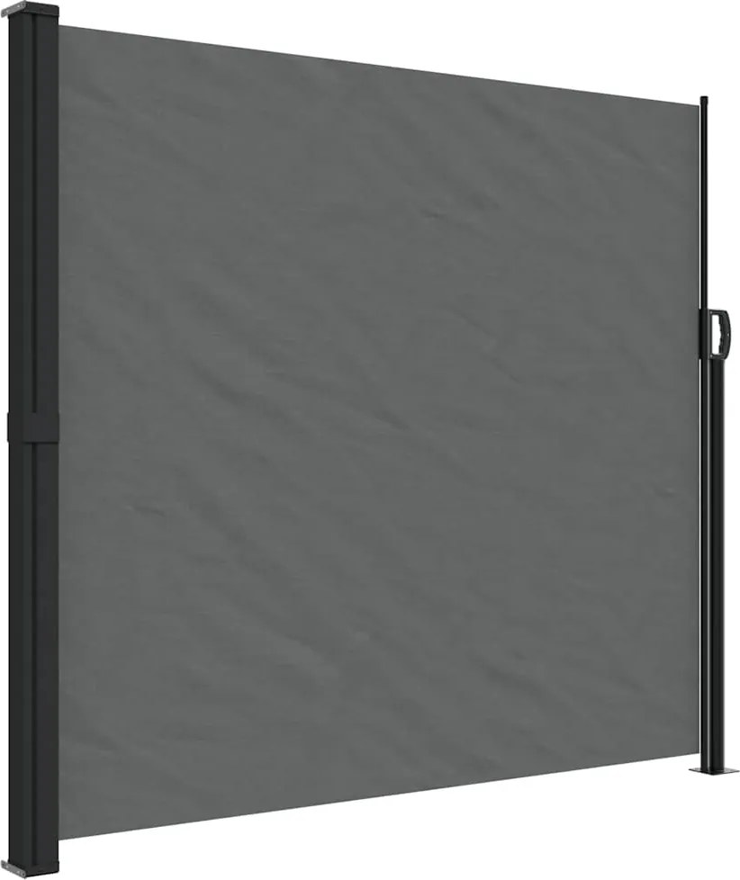vidaXL antracitszürke behúzható oldalsó napellenző 180 x 300 cm