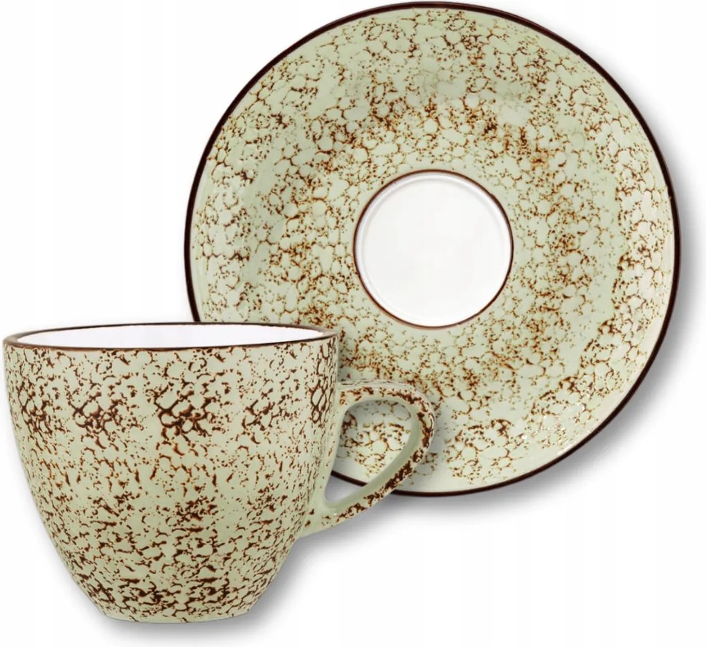 Kávéscsésze porcelán pisztácia 300ml és csészealj 15cm Wilmax
