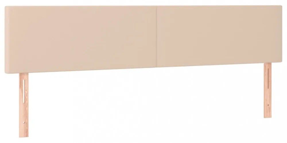 2 db cappuccino színű műbőr fejtámla 100 x 5 x 78/88 cm