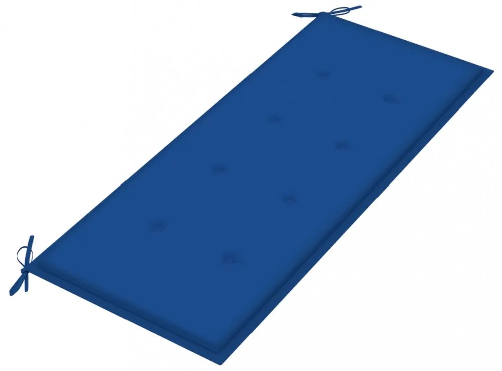 tömör tíkfa Batavia pad királykék párnával 120 cm