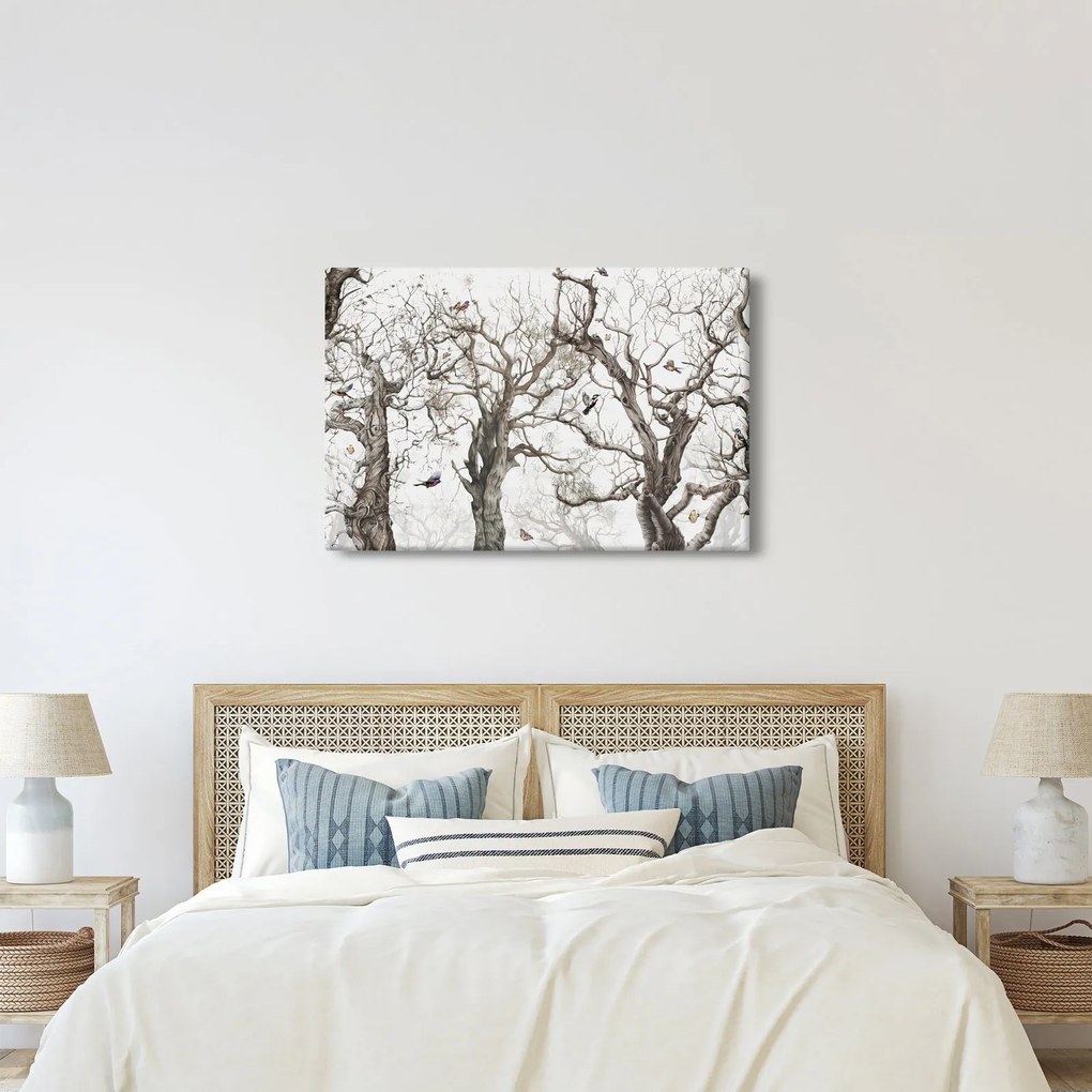 Kép - Erdei minta, rajz (90x60 cm)
