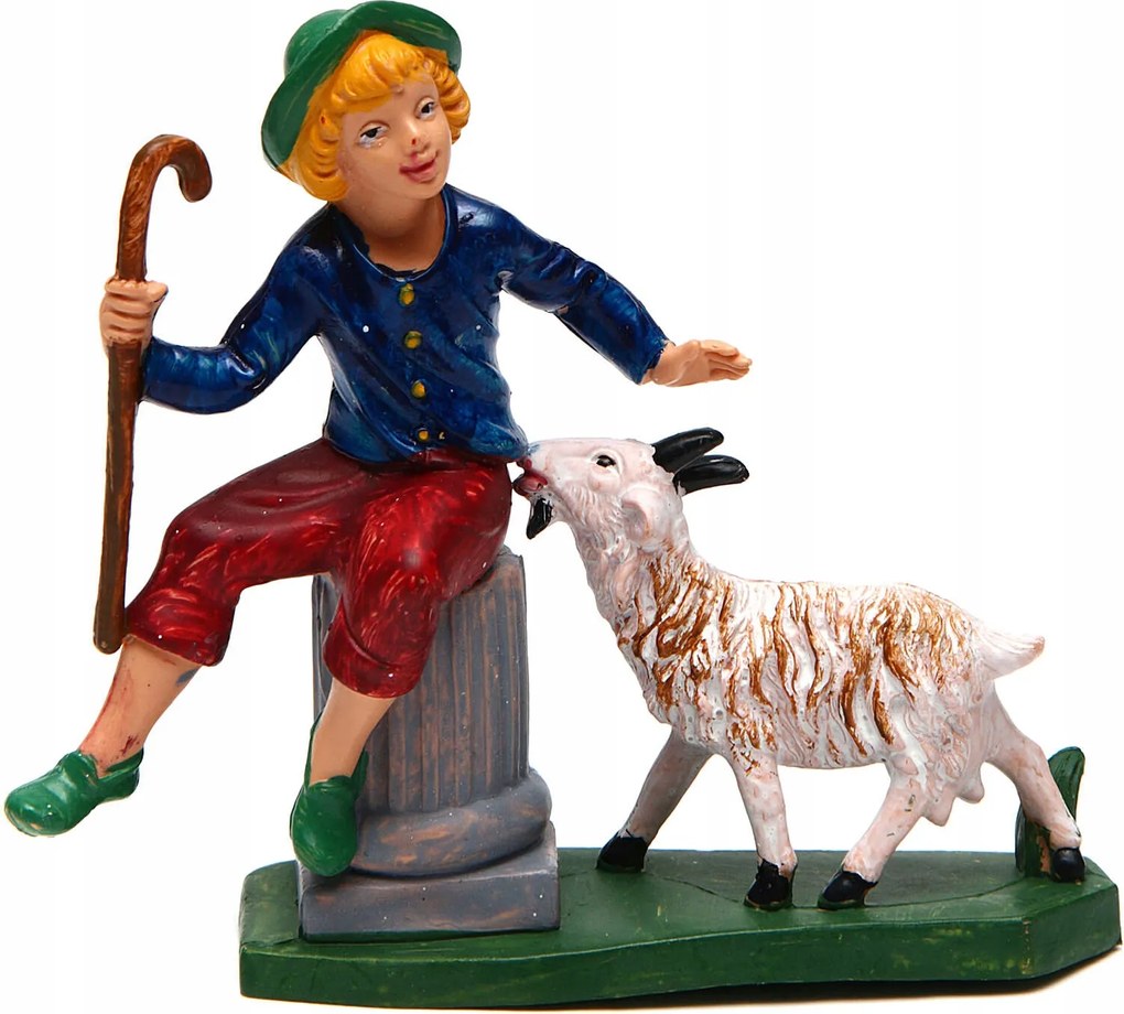 Karácsonyi betlehem figura Fiatal Vándor Kecske figurákhoz 10cm