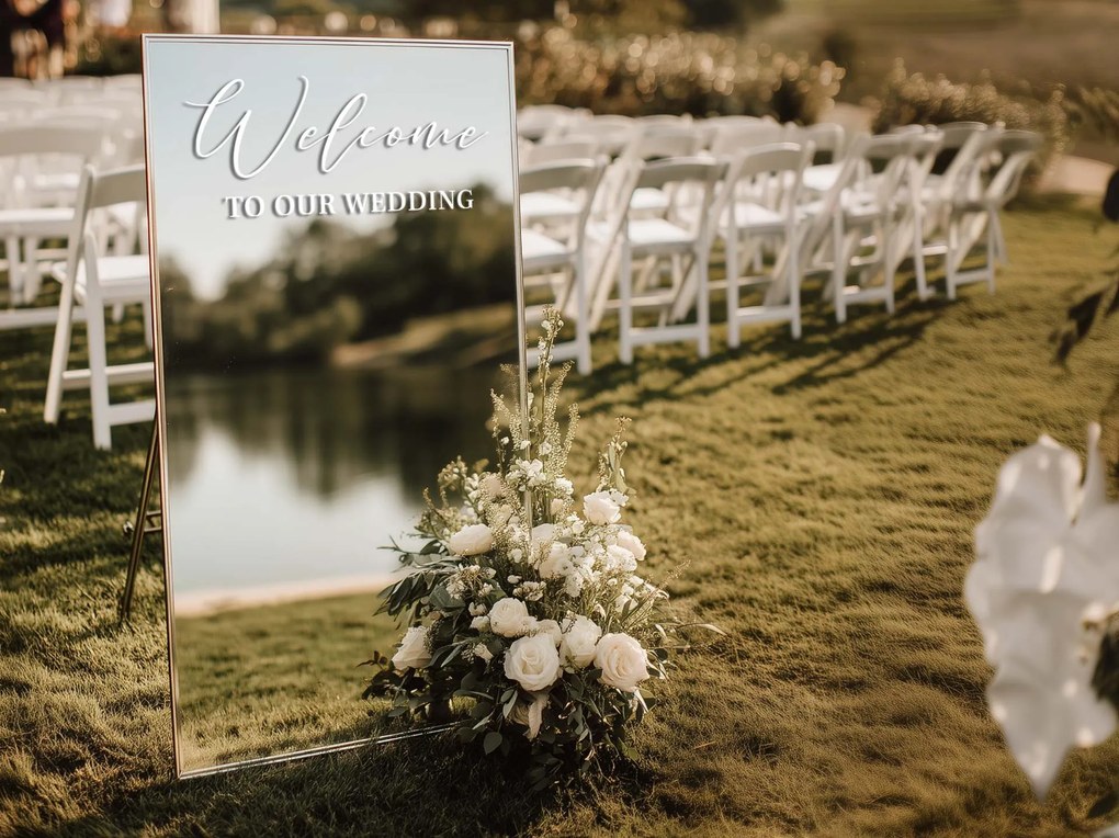 Tükör matrica S13 – Welcome to our wedding