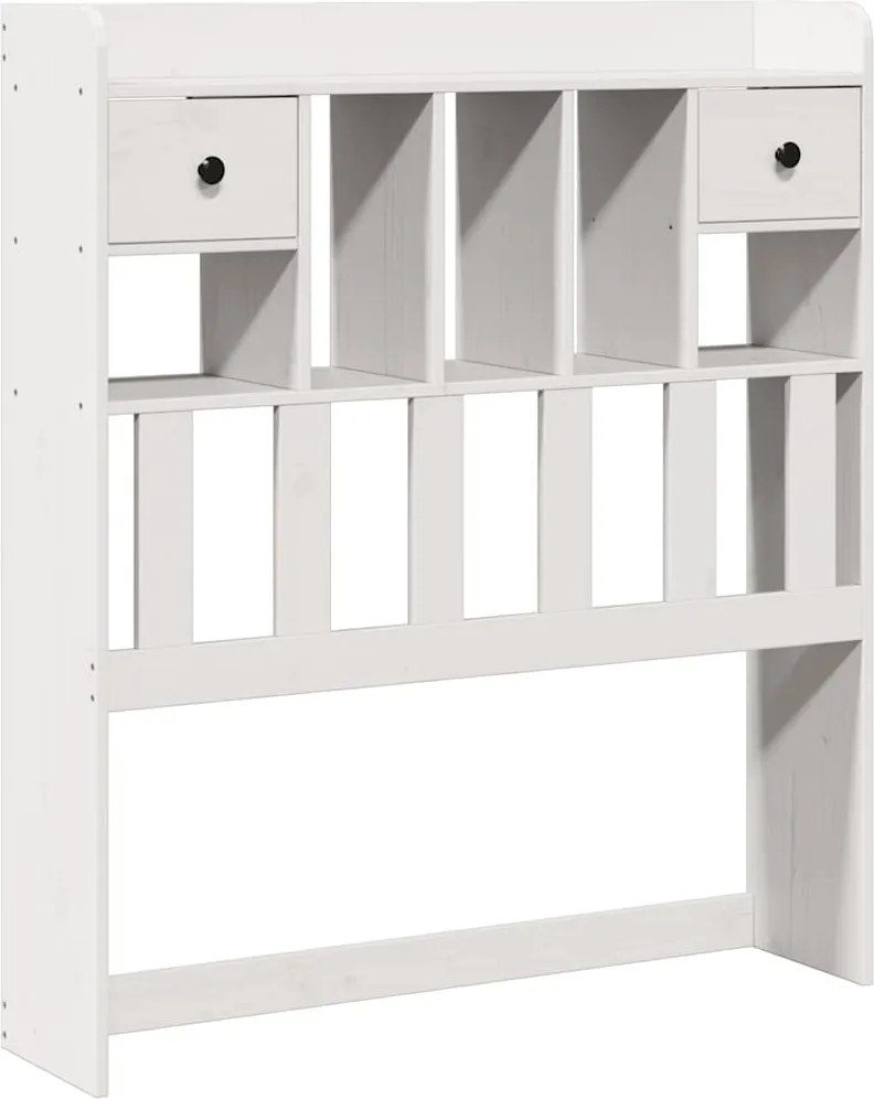 vidaXL fehér tömör fenyőfa fejtámla tárolóval 75 cm