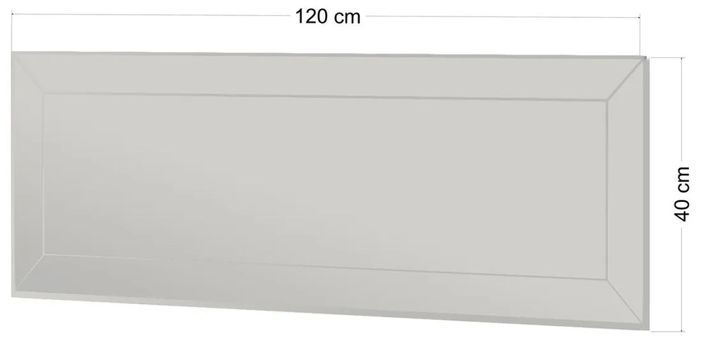 Nady White tükör 40 x 120 cm