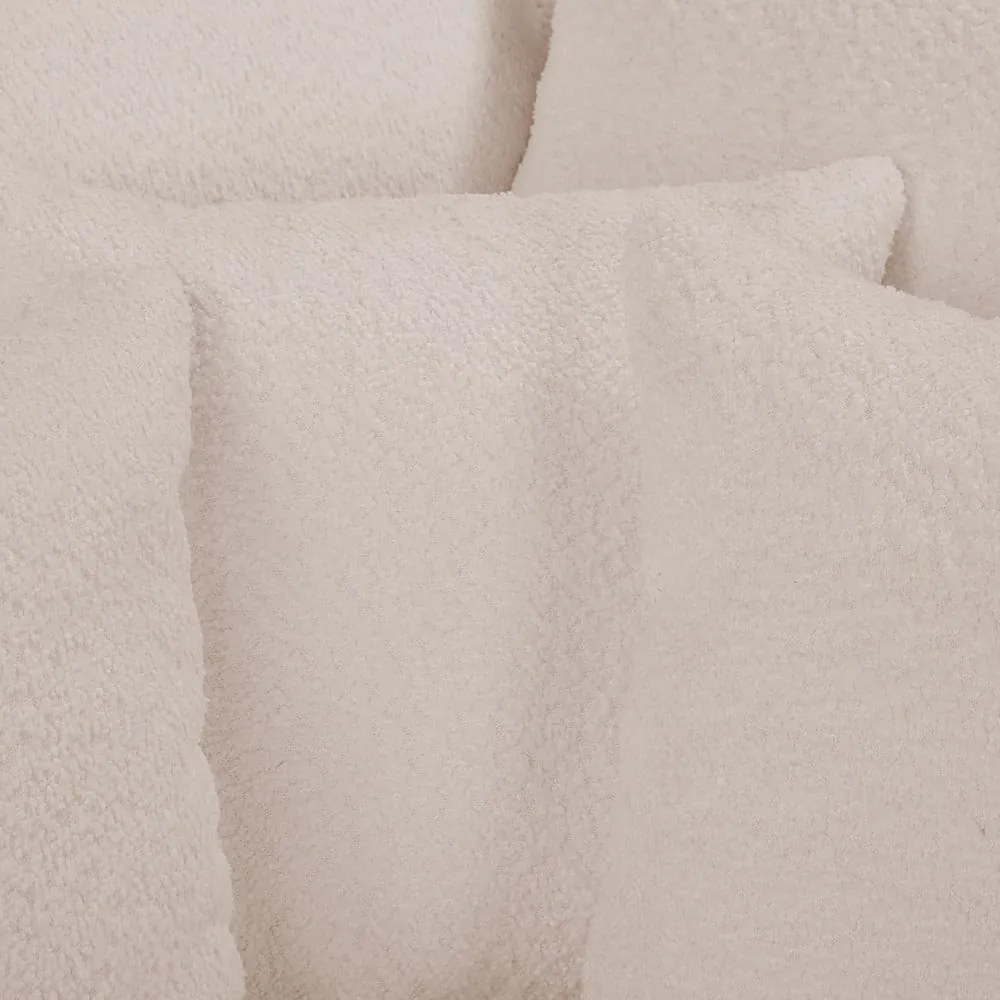 Bézs buklé sarokkanapé (jobb oldali) Ariella – Ropez