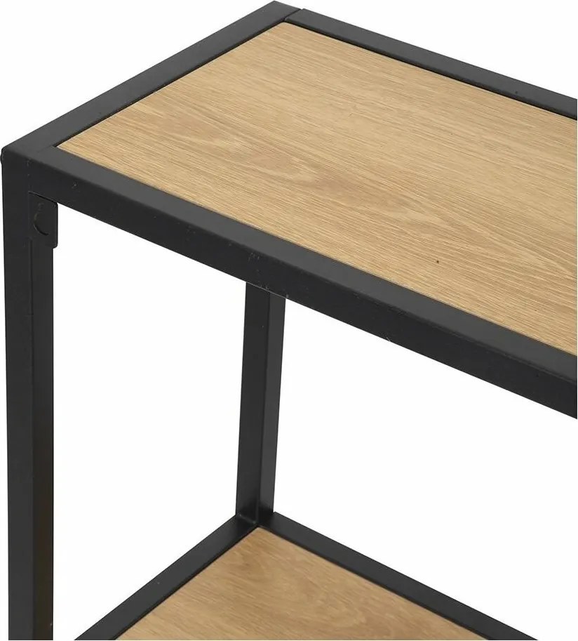 LOFTY GRID Wall Oak fém polcállvány, 91 x 75 cm