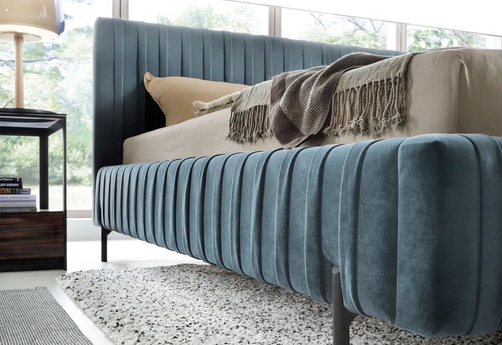 PLIO kárpitozott ágy, 160x200, relax 38