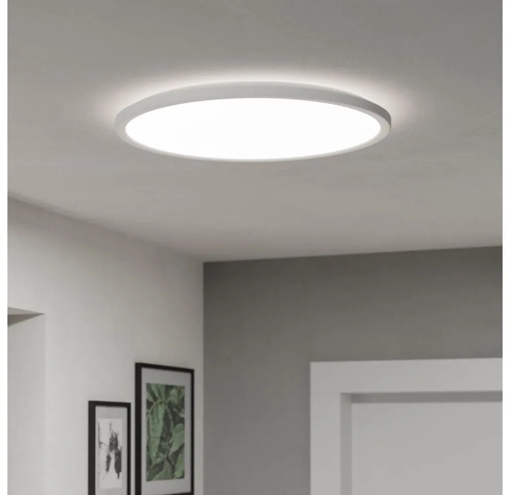 Eglo 901459-LED Dimmelhető fürdőszobai lámpa ROVITO-R 16,8W/230V átm. 50 cm IP44 fehér + távirányító