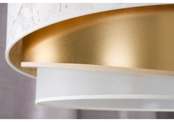 Duolla - Felületre szerelhető csillár KOBO 1xE27/15W/230V átm. 45 cm fehér/arany