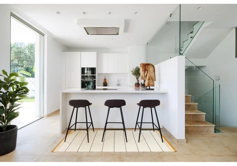 Okkersárga-krémszínű kültéri-beltéri szőnyeg 60x85 cm Belle Ochre – Pappelina