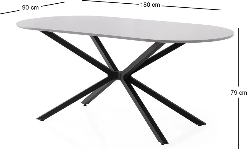 Aura étkezőasztal, 180 cm – TR974NMB2203