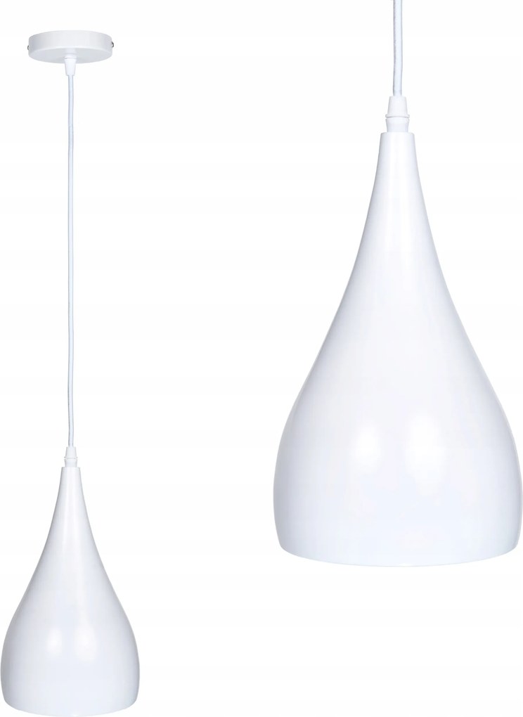 Mennyezeti Lámpa Függő Fehér Led E27 Zsinóros Kábel Állítható Konyha