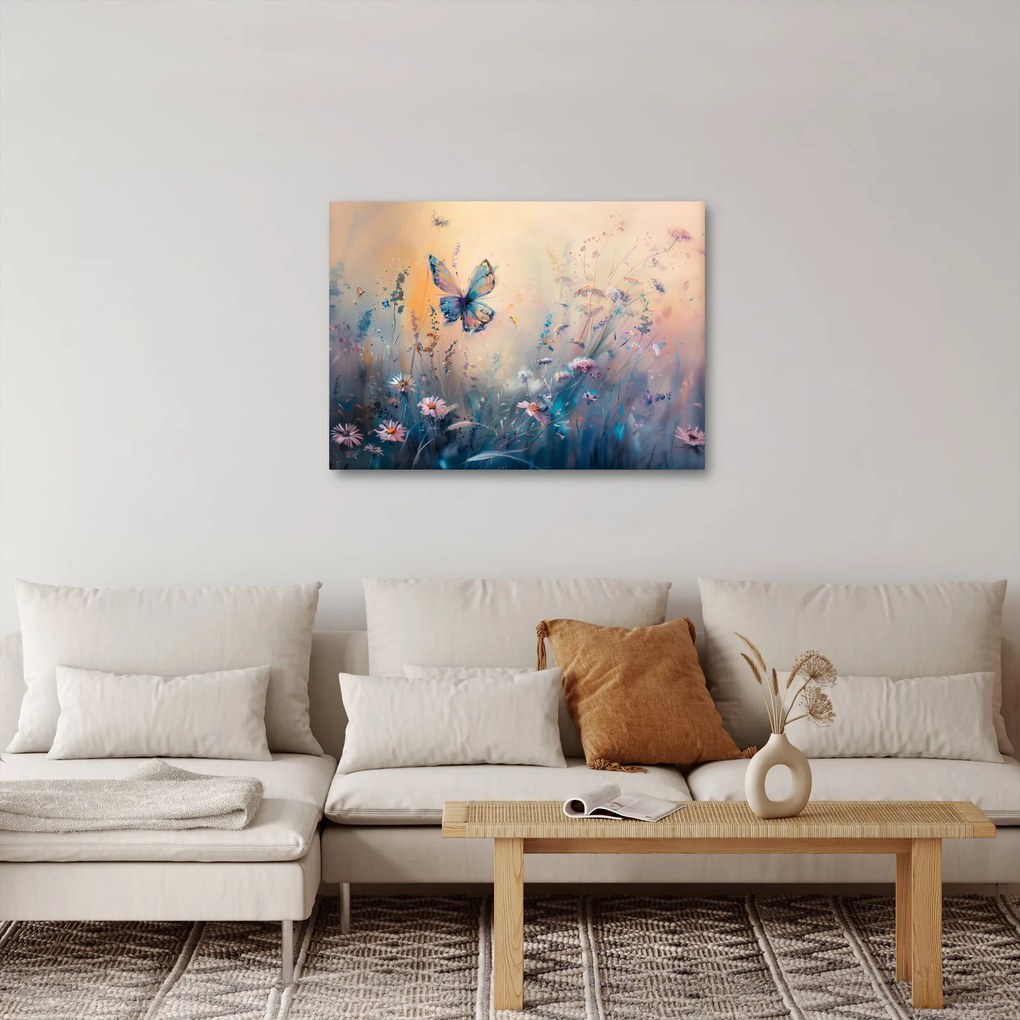 Kép - Rét pillangóval II (70x50 cm)