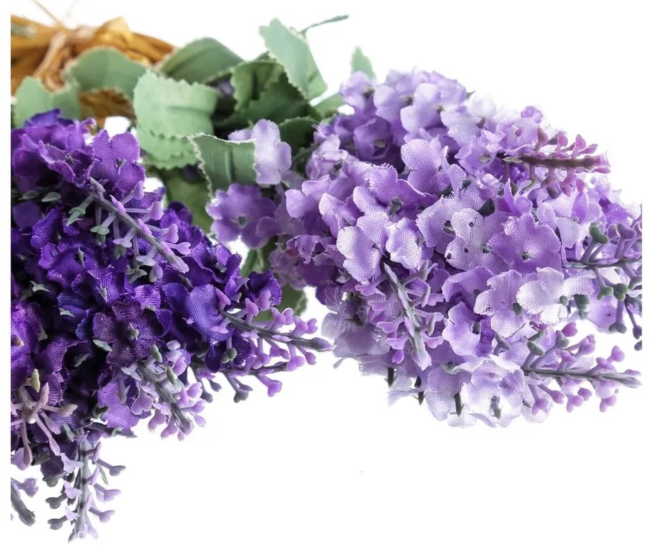 Művirág szett 3 db-os (magasság 32 cm) Lavender Bouquet – Casa Selección