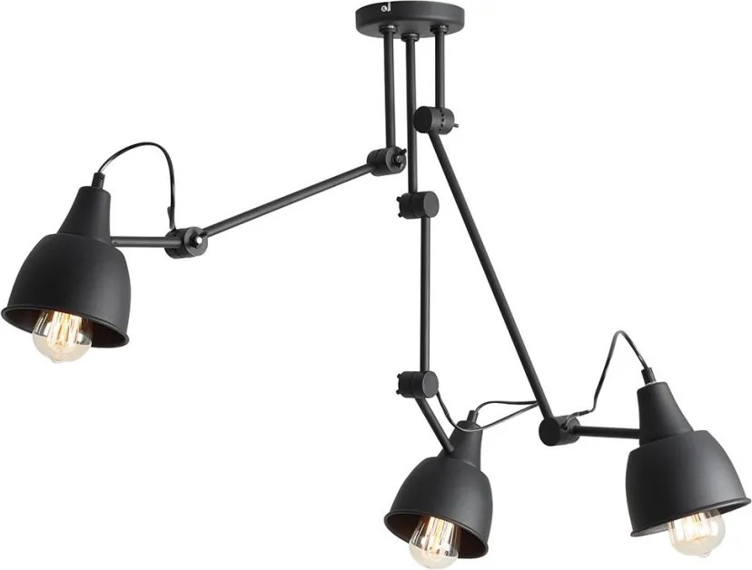 ALDEX 842PL_E AIDA Loft Mennyezeti Lámpa Fekete E27 IP20
