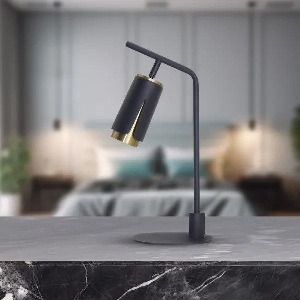 Asztali lámpa FLOWER 1xGU10/8W/230V fekete