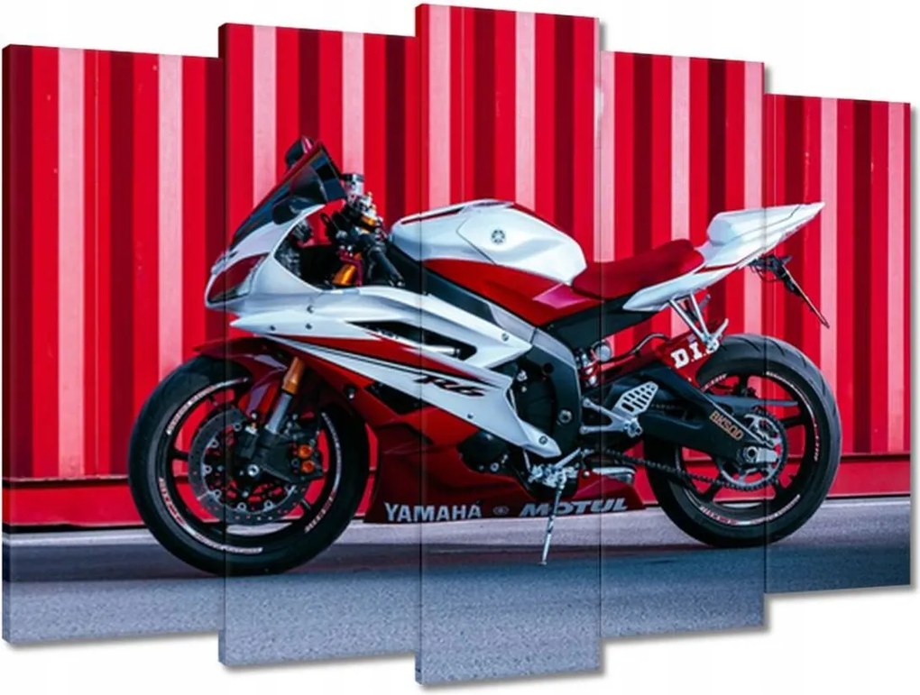 Vászonkép 70x50 Fehér-piros Yamaha