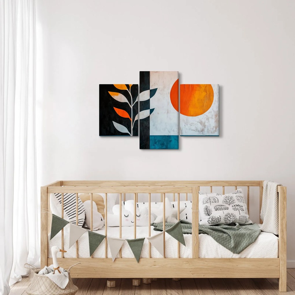 Kép - Növény és nap absztrakciója (90x60 cm)