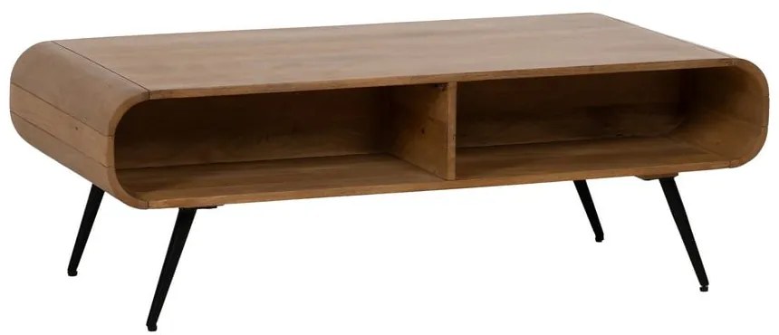 Natúr színű mindifa dohányzóasztal 60x120 cm Mahón – Ixia