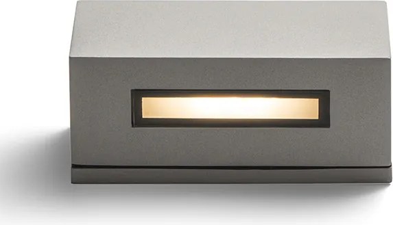 RENDL WOOP fali lámpa ezüstszürke 230V R7s 78mm 12W IP54