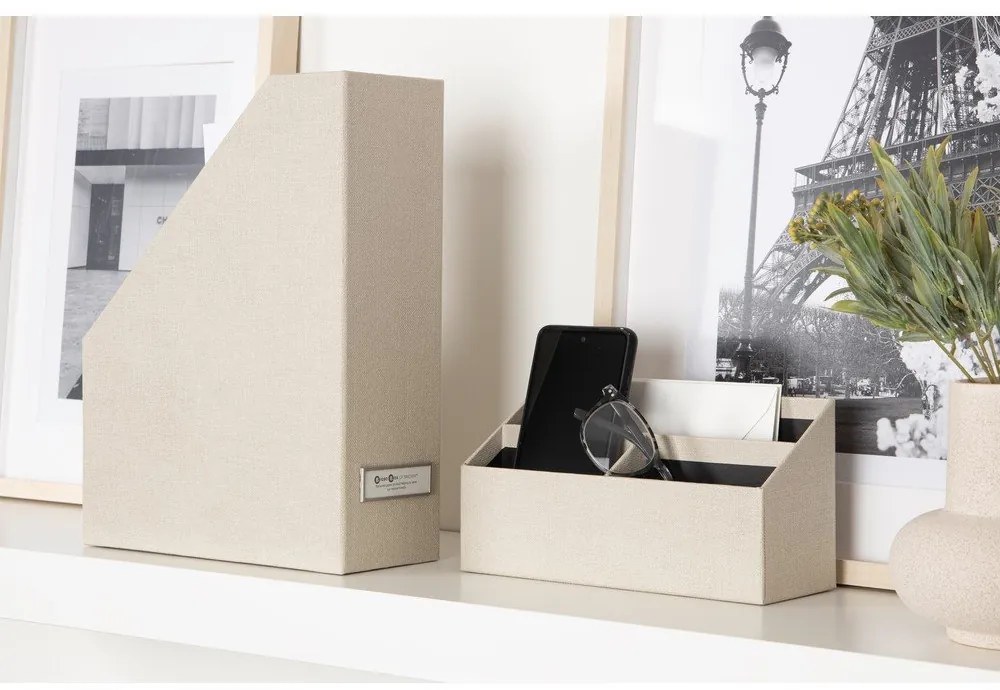 Karton rendszerező szett 4 db-os Hugo Canvas Paper Laminate – Bigso