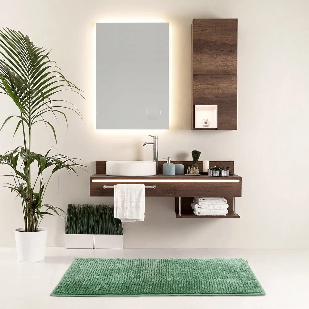 Zöld fürdőszobai kilépő 50x70 cm Bati – Restilo