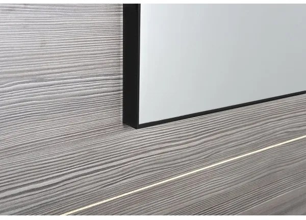 Sapho - AROWANA keretes tükör 50x80 matt fekete