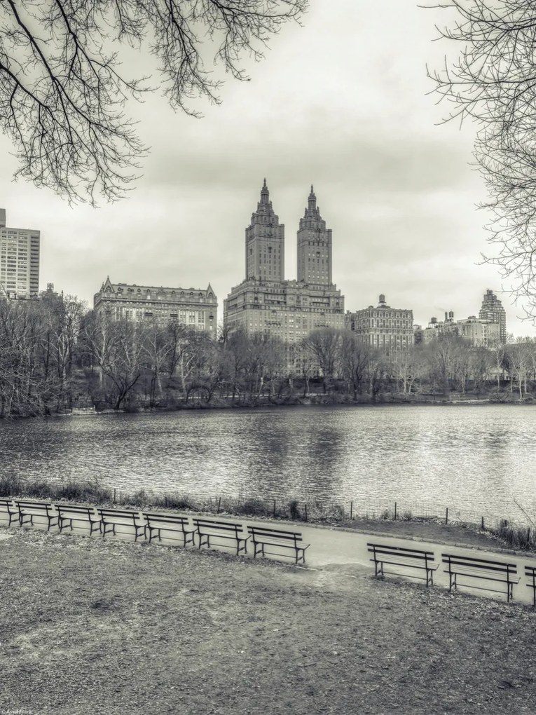 Poszter 30x40cm Alsó-Manhattan panoráma a Central Park 3-ból, Assaf Frank
