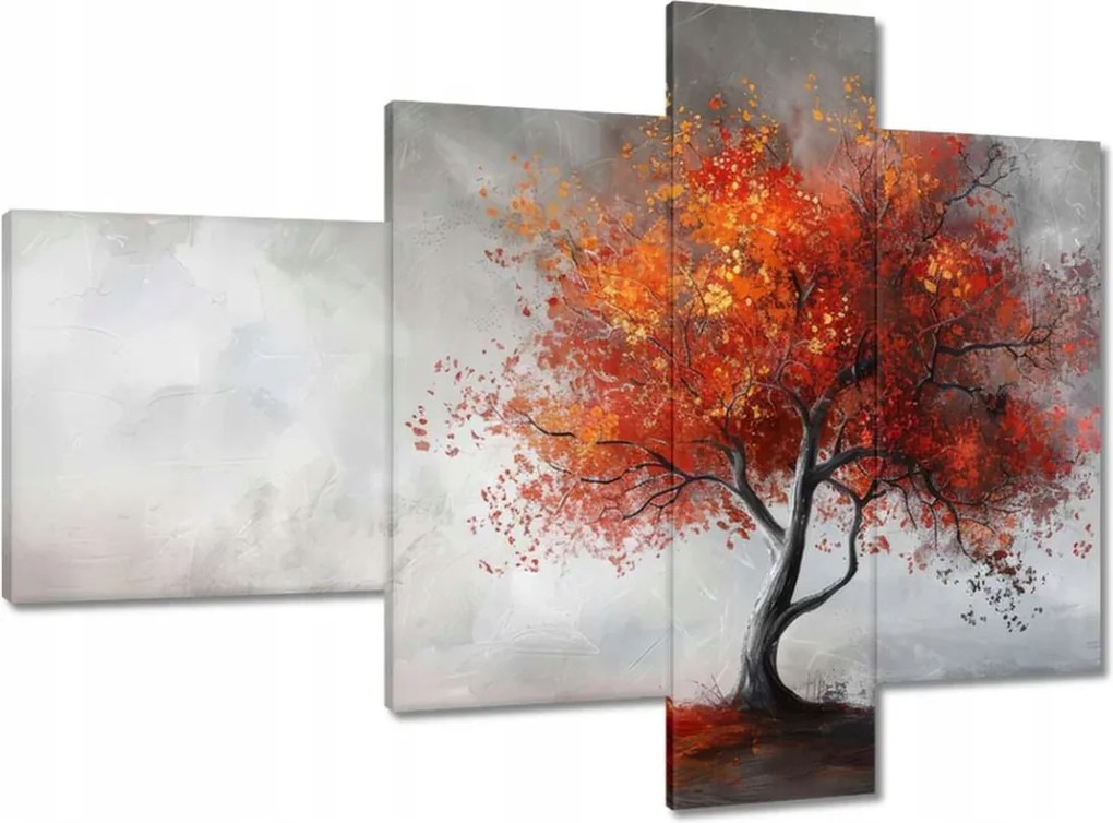 Vászonkép 100x70 Fa tüzes színekben
