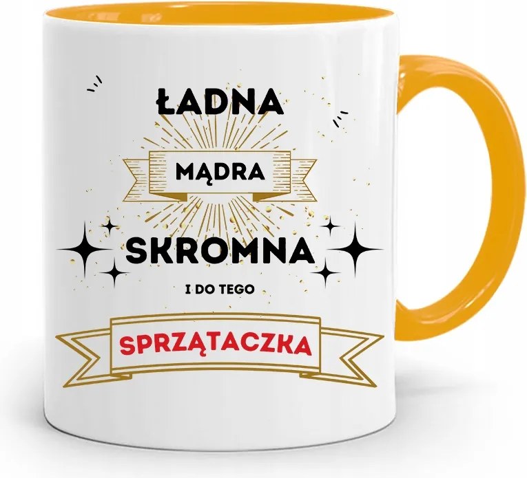 Takarítónőnek Sárga Bögre Születésnapi Ajándék fényképes nyomtatással