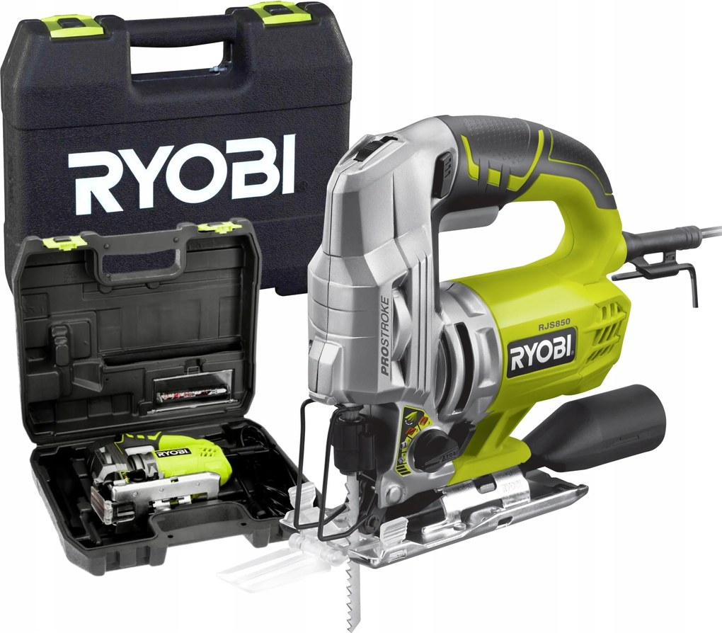 Ryobi Elektromos Szúrófűrész 600W Fűrész RJS850-K Fordulatszám Szabályzó+ Koffer