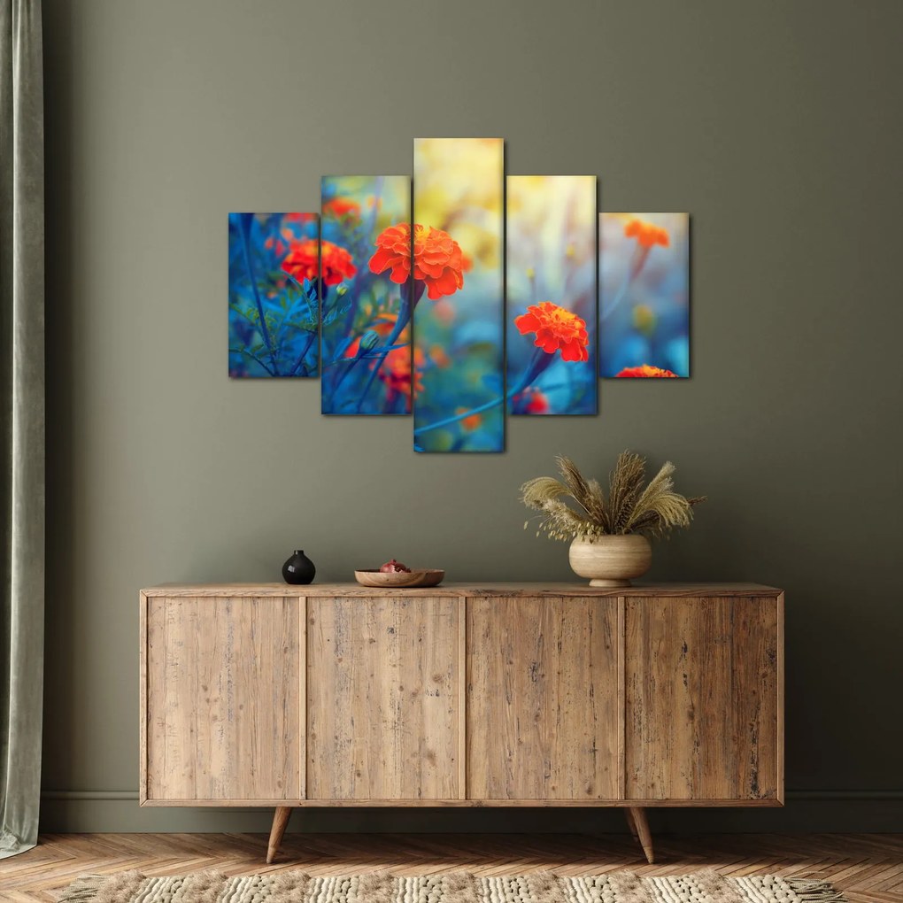 Kép - Narancssárga virágok (150x105 cm)