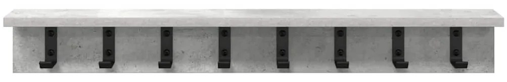 Fali Kabáthorog Beton szürke 80 x 10.5 x 10.5 cm Faanyag