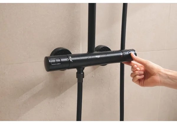 GROHE 266962431 - VITALIO COMFORT 250 zuhanyrendszer 250 × 250 mm fekete