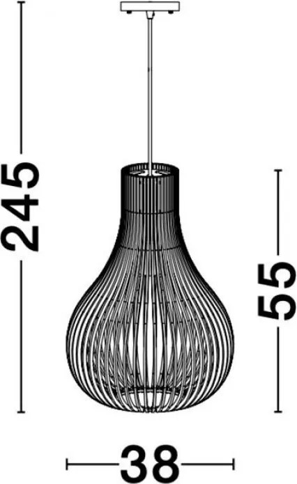 Függeszték Barna SOHO NOVA LUCE 9138061