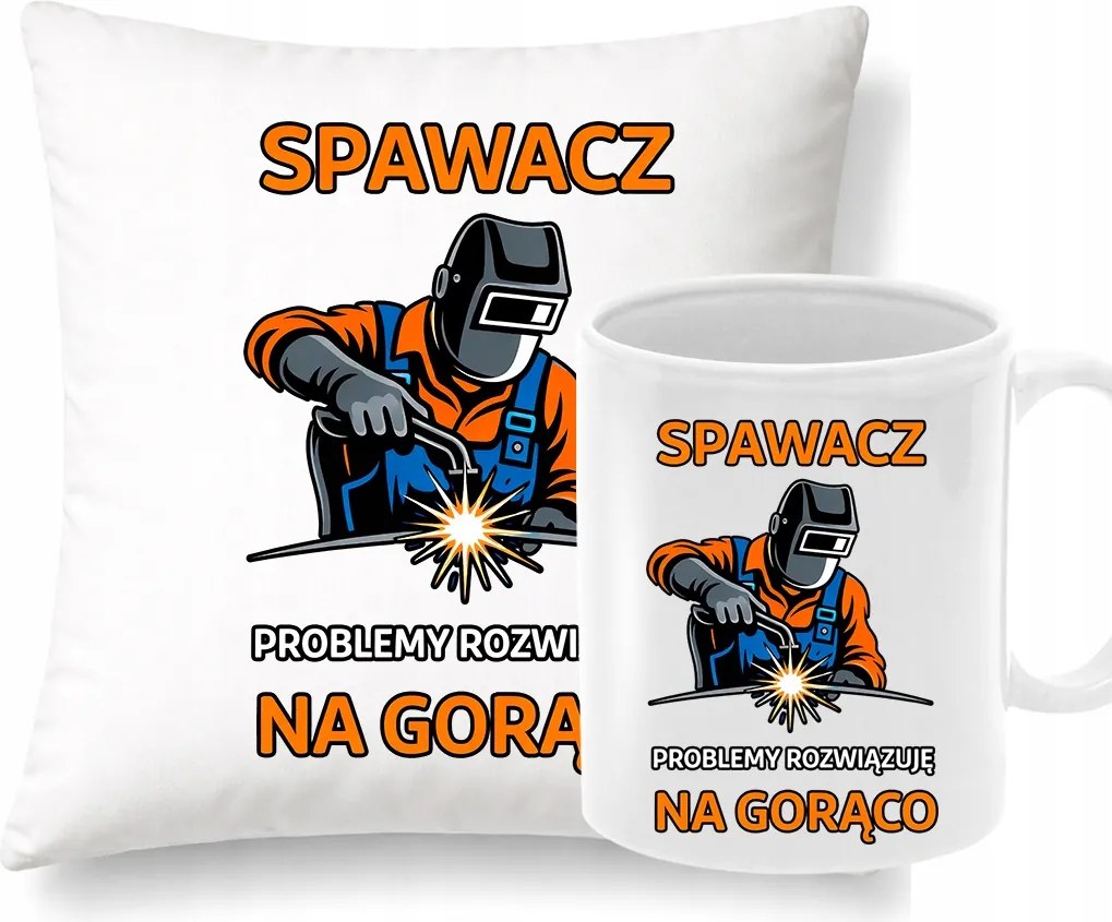 Párna Bögre Hegesztő szett Ajándék Hegesztőnek Karácsonyi ajándék