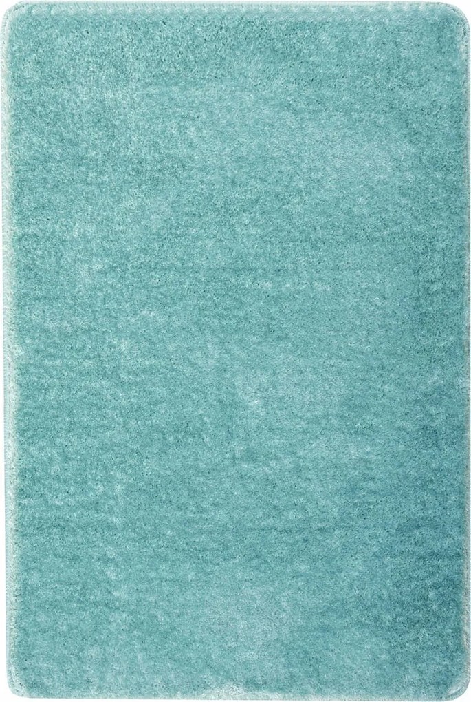 Fürdőszobaszőnyeg Shaggy Csúszásgátló Türkiz Kék Malmo 60x100 cm