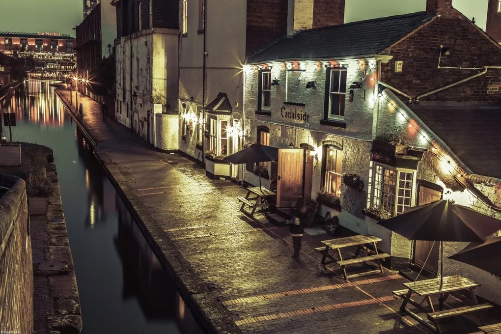 Poszter 45x30cm Gáz utca este Birminghamben, Assaf Frank