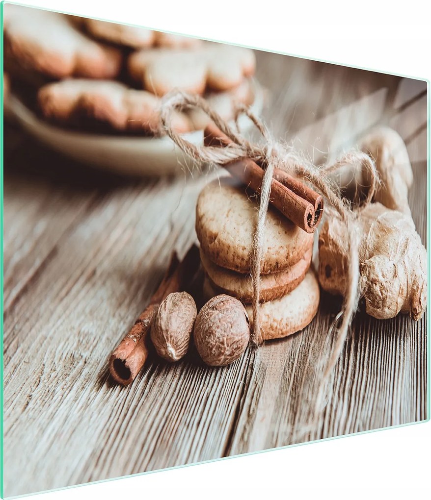 Üveg Vágódeszka 52x30 Fahéj Edzett Üveg